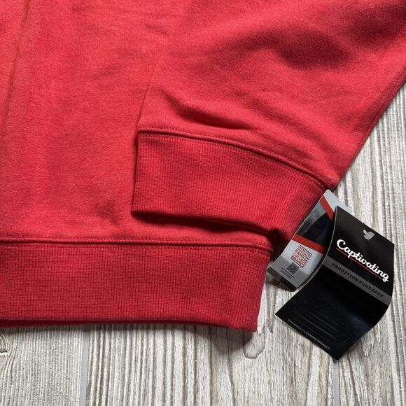 Louisville Cardinals Crewneck Sweatshirt Men’s XXL Red Spellout Logo Captivating - Picture 4 of 10